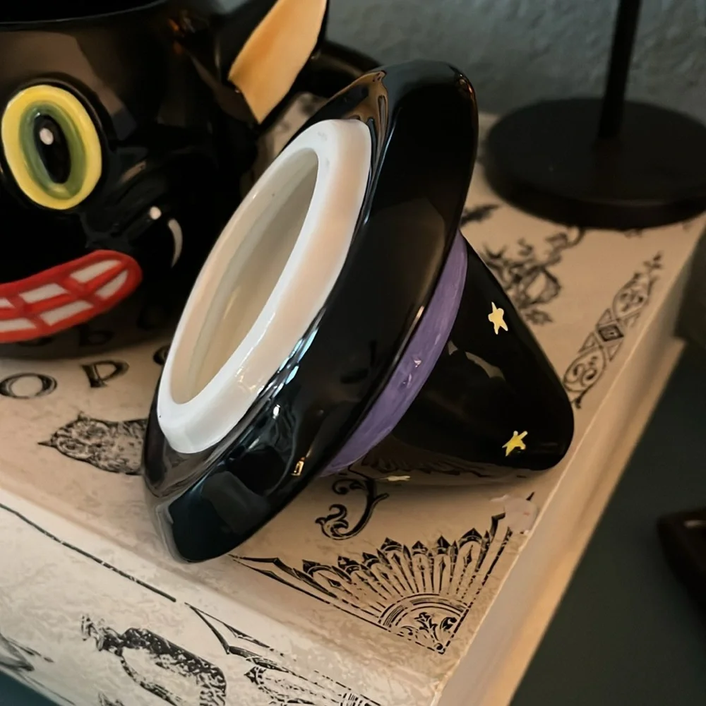 Giant Halloween cat mug with lid - Picture 6 of 6